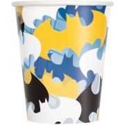 8pk 9oz Batman Rogue Rage paper cups for superhero birthday party tableware