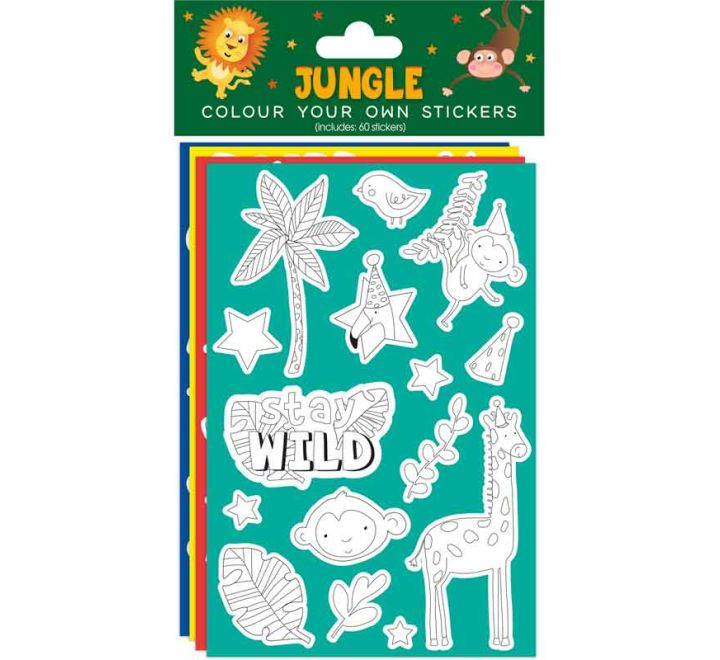 Jungle Colour Your Own Stickers product photo