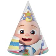 6 pack CoComelon Birthday party hats for children's themed birthday celebration