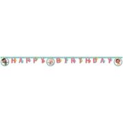 2m CoComelon Happy Birthday paper banner for colourful children's birthday party decorations