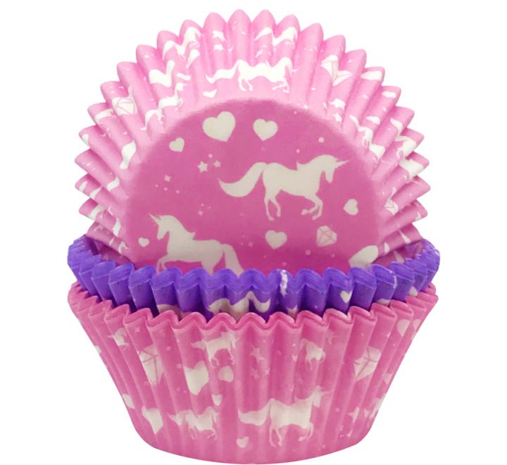 Unicorn cupcake cases pack of 75