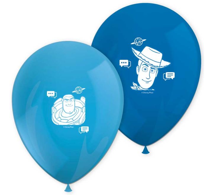 Pack of 8 Toy Story 5 11in latex balloons with colourful Disney Pixar character designs