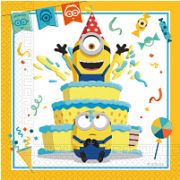 20 pack Minions The Rise of Gru paper napkins 33cm x 33cm for birthday party tableware
