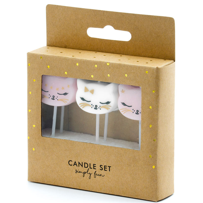 6 pack kitty cat birthday pick candles for cat themed birthday cakes
