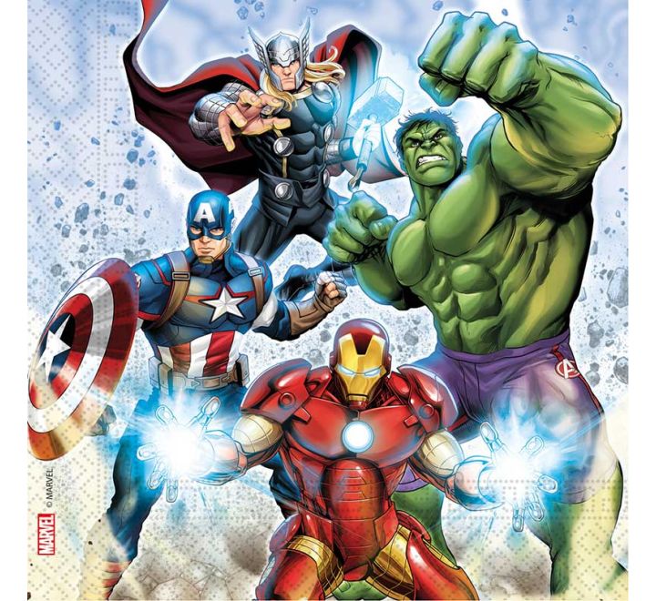 20 pack avengers infinity stones napkins party tableware