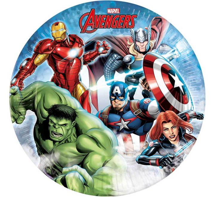 8 pack 23cm avengers infinity stones paper plates party tableware
