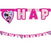 Minnie Mouse Junior birthday banner for Disney themed party decoration