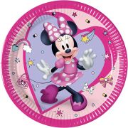 8pk 20cm Minnie Mouse Junior paper plates for Disney birthday party