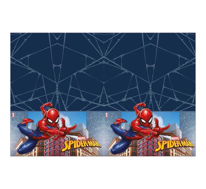 spider man crime fighter paper tablecover superhero party decoration