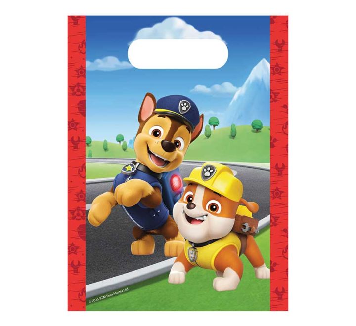 4 pack paw patrol rescue heroes paper party bags kids celebration