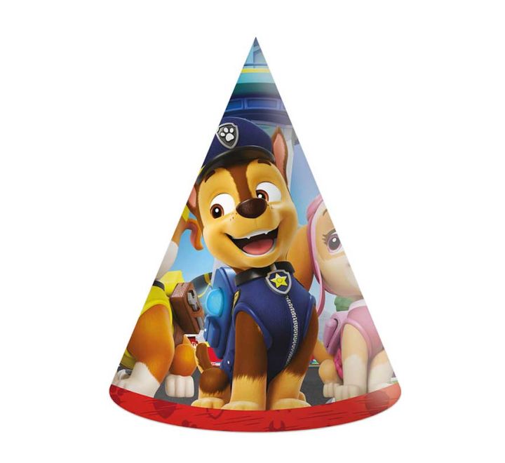 6 pack paw patrol rescue heroes paper party hats kids celebration