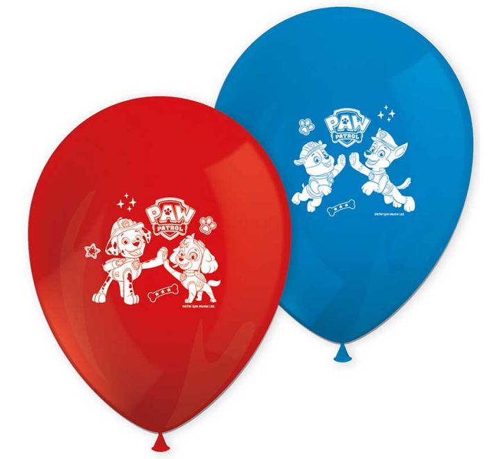 8 pack paw patrol rescue heroes balloons party decoration