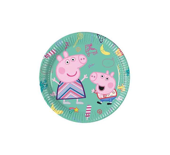 Peppa Pig party paper plate with Peppa and George design
