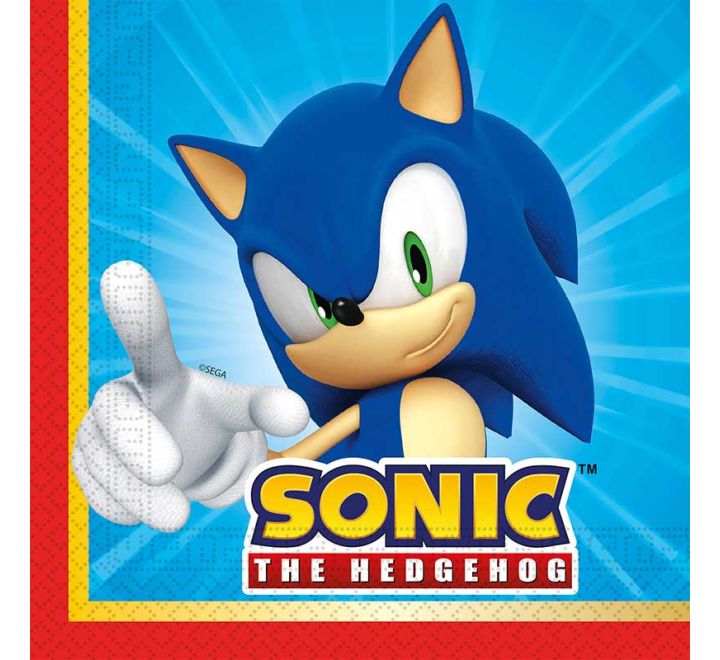 20 pack sonic napkins party tableware