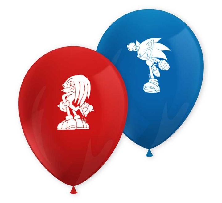8 pack sonic the hedgehog balloons party decorations