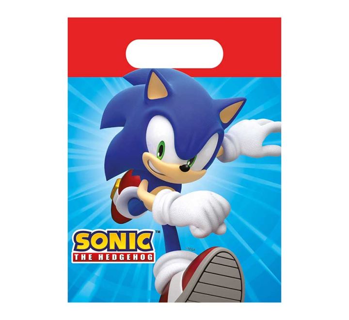 4 pack sonic paper party bags kids celebration favors