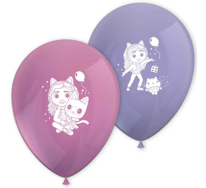8 pack Gabby’s Dollhouse balloons party decorations
