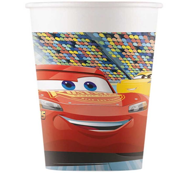 8 pack 200ml disney cars paper cups party tableware