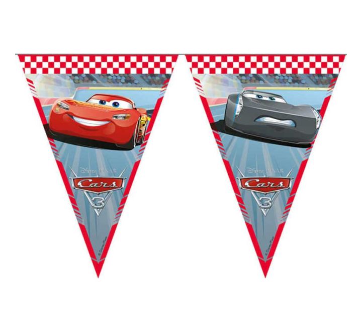 disney cars paper triangle flag banner party decoration