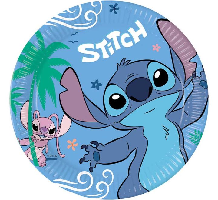 8 pack 23cm stitch paper plates kids party tableware