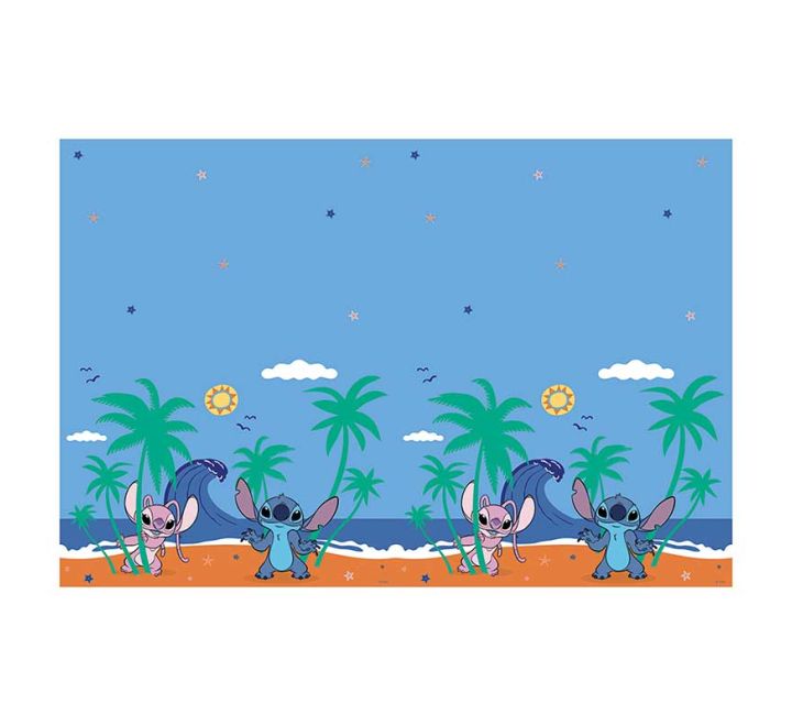 stitch plastic tablecover 120x180cm party table decoration
