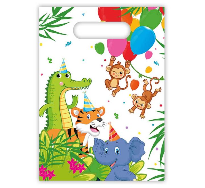 Jungle Animals Plastic Party Bags product photo