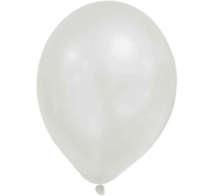 My Little Princess Metallic Pastel White Balloons product photo
