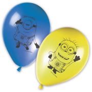 8 pack Minions The Rise of Gru latex balloons for children's birthday party decorations