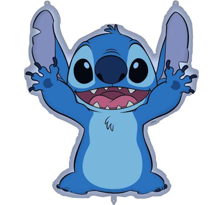 stitch shaped foil balloon party decoration