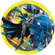 8pk 23cm Batman Rogue Rage paper plates for superhero birthday party