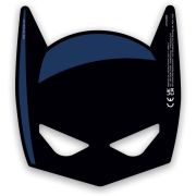 6pk Batman Rogue Rage die-cut paper masks for superhero birthday party