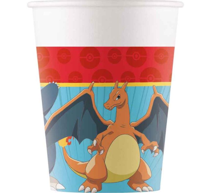 8 pack 200ml pokemon paper cups party tableware