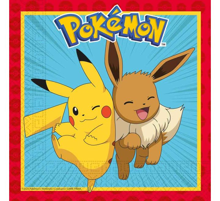 20 pack pokemon napkins party tableware
