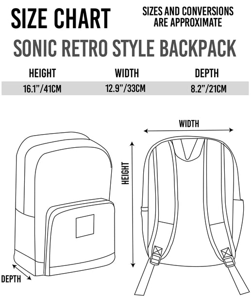 Sonic the Hedgehog “Class of 1991” Kids Backpack – Official SEGA Merchandise