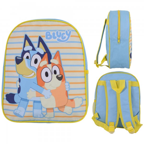 Bluey and Bingo character backpack with adjustable straps and zipped compartment