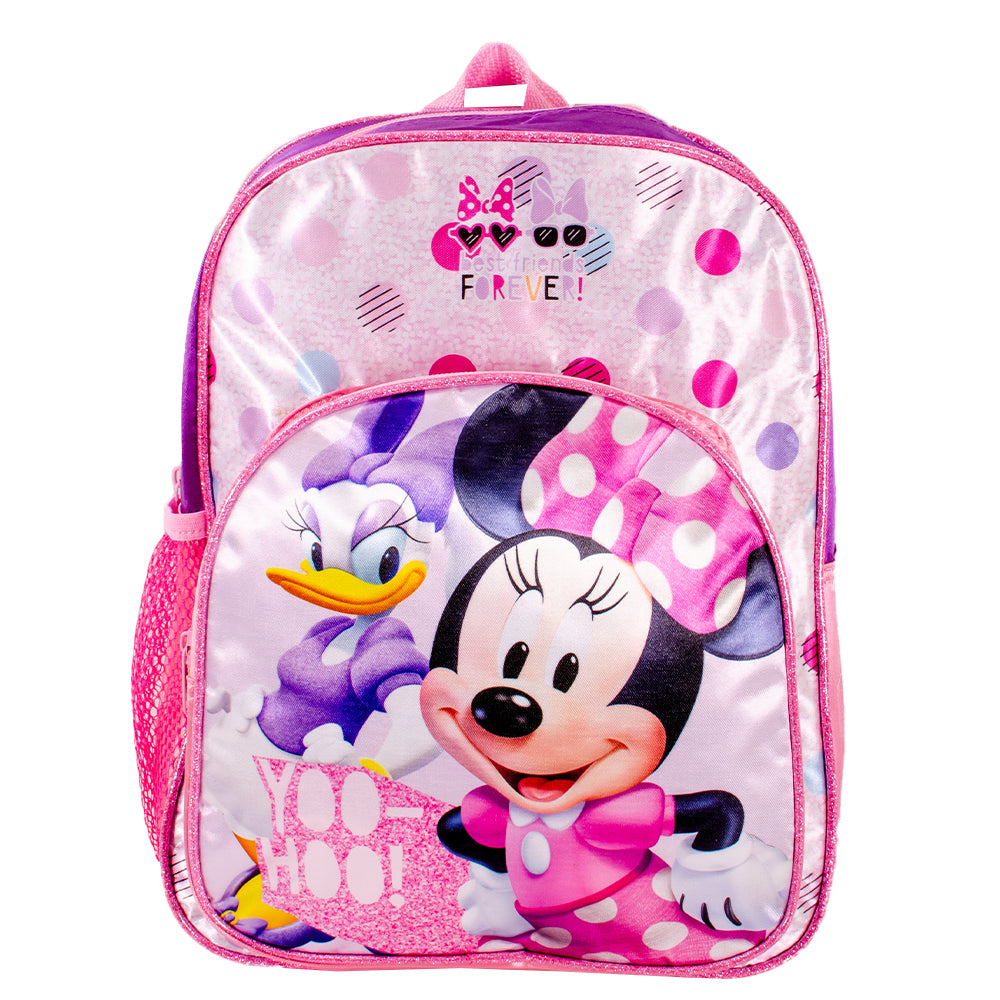 Disney Minnie Mouse and Daisy Duck backpack front view
