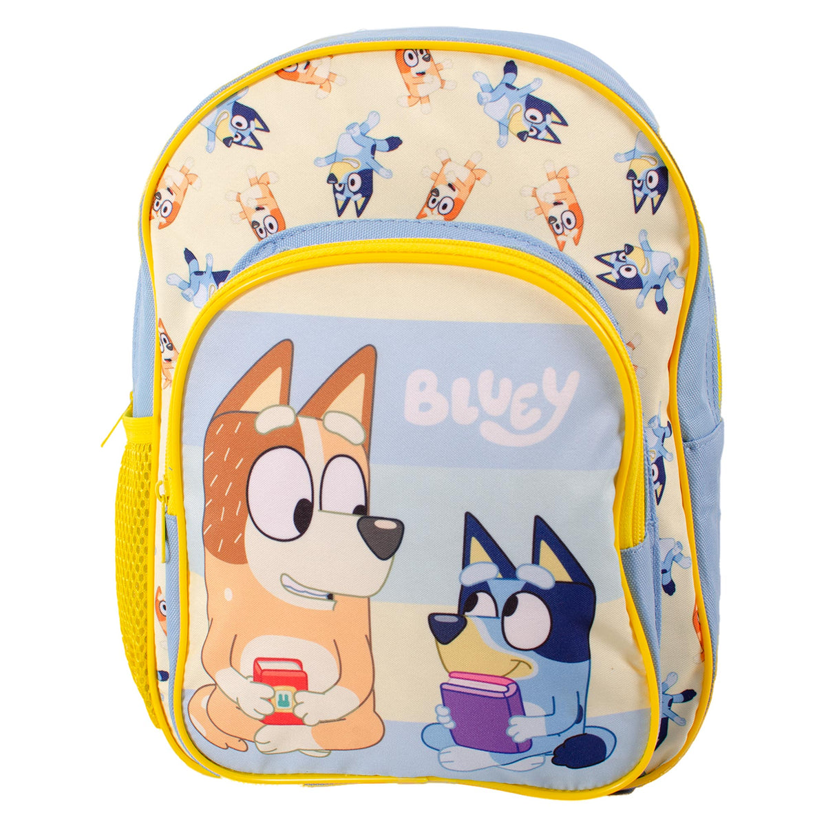 Bluey backpack with Bluey and Bingo character design and adjustable shoulder straps