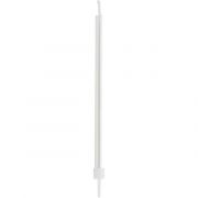 12 pack white skinny birthday candles with holders for celebration cakes