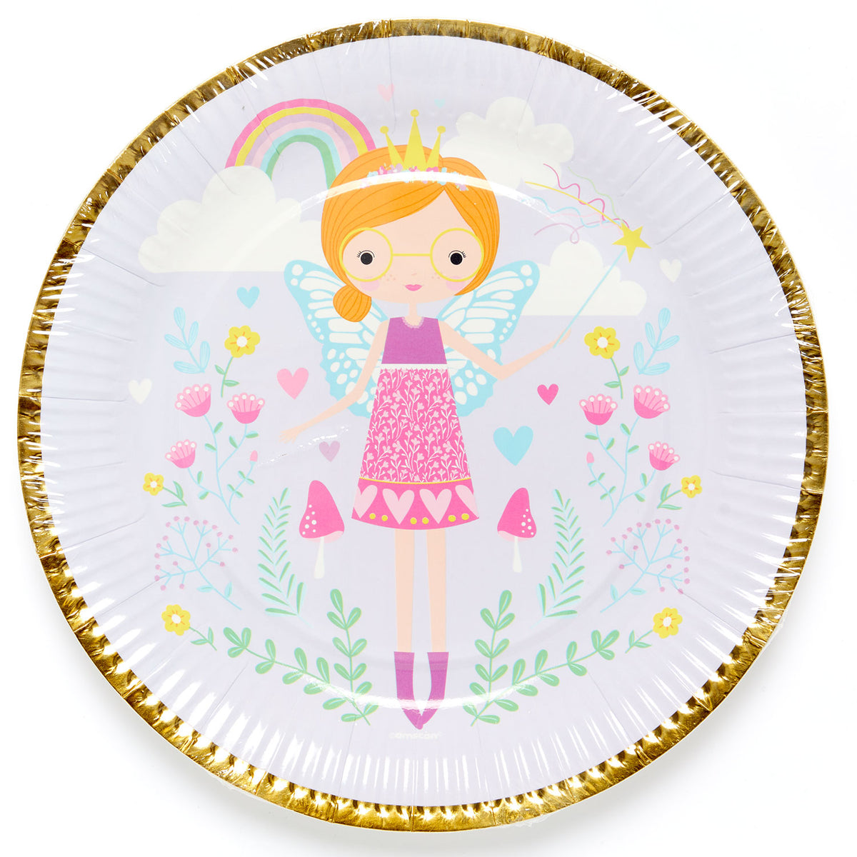 Fairy Princess paper plates 23cm pack of 8
