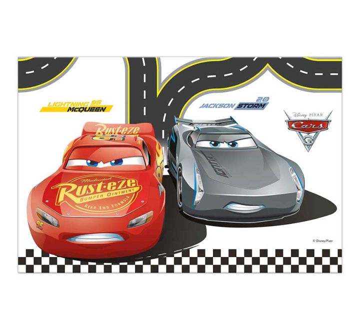 cars 3 plastic tablecover party decoration