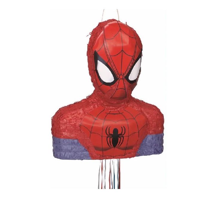 3D Spider-Man pull piñata superhero party game