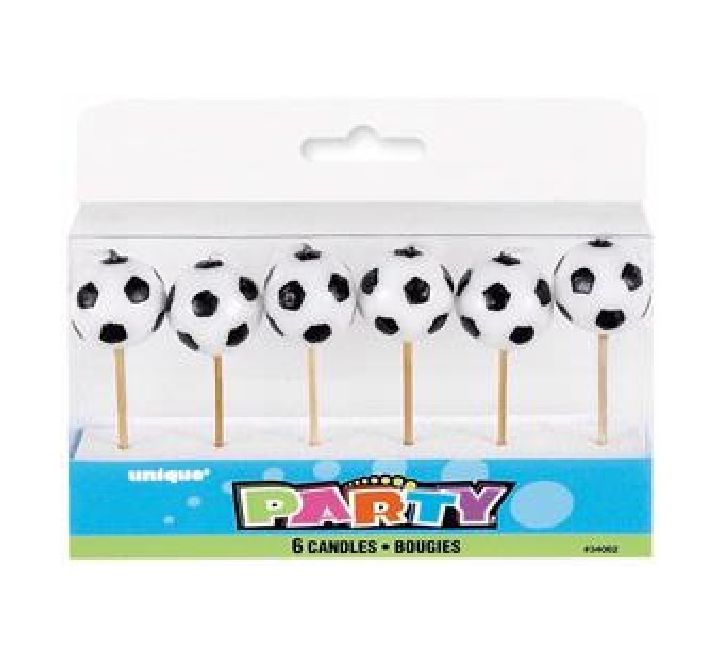 Soccer Ball Pick Candles product photo