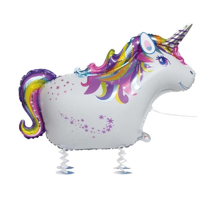 Walking Pet Unicorn Foil Balloon product photo