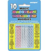 Magic Multi colourful birthday candles for celebration cakes