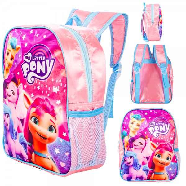 My Little Pony kids backpack pink school bag with character design
