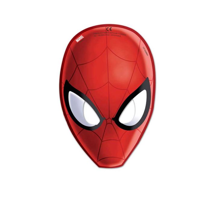 6 pack spider man web warriors paper masks party dress up