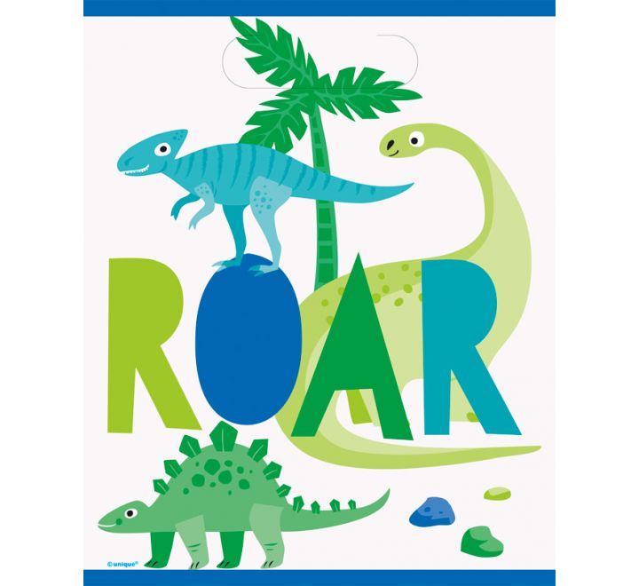 Blue Green Dinosaur Loot Bags product photo