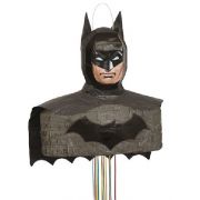 Batman Rogue Rage 3D pull string piñata for superhero birthday party with sweets and party favours