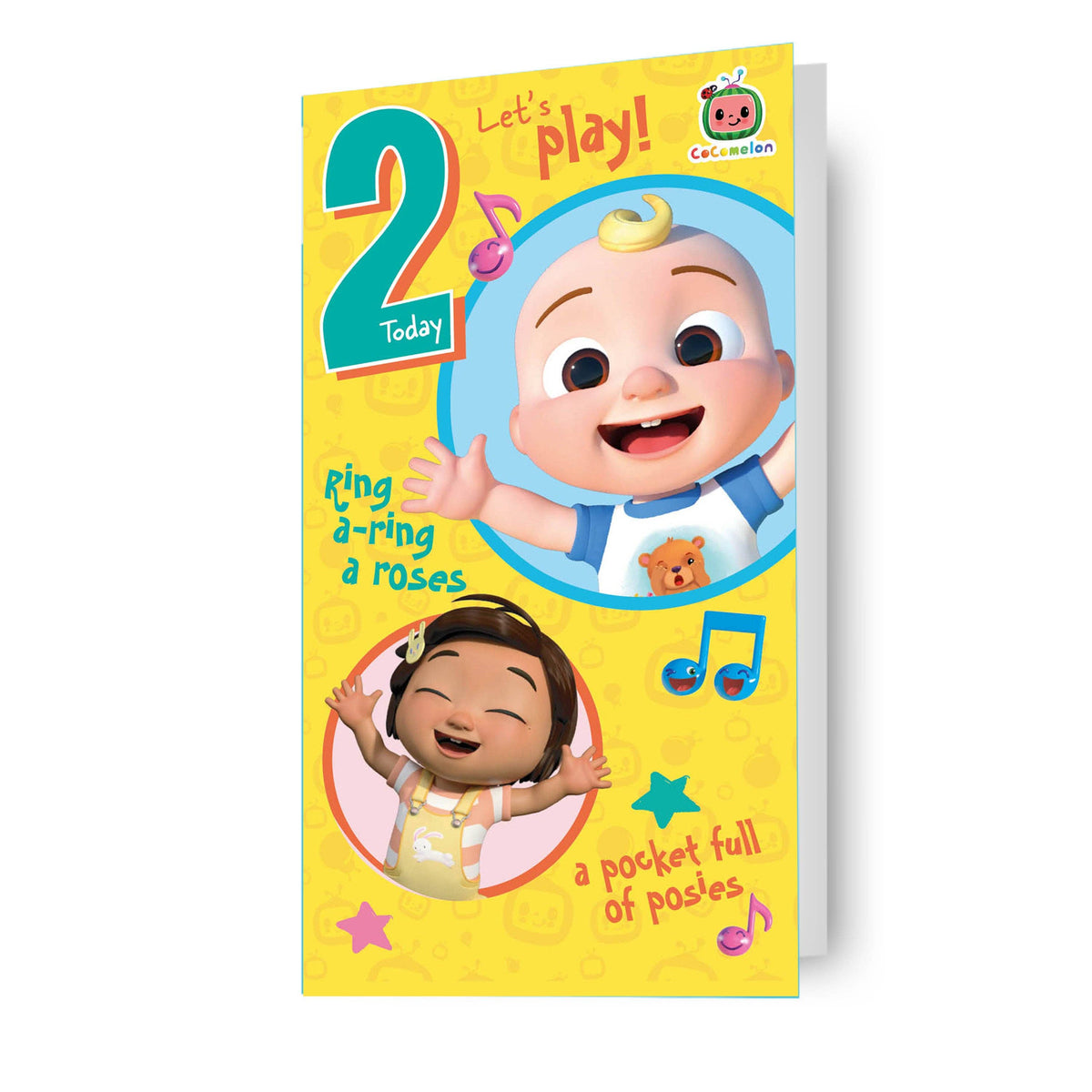 Cocomelon “Let’s Play” 2nd Birthday Card – Official Kids’ Greeting Card