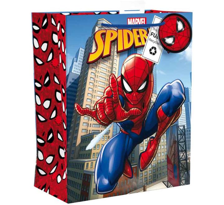 Marvel Ultimate Spider-Man large gift bag superhero design